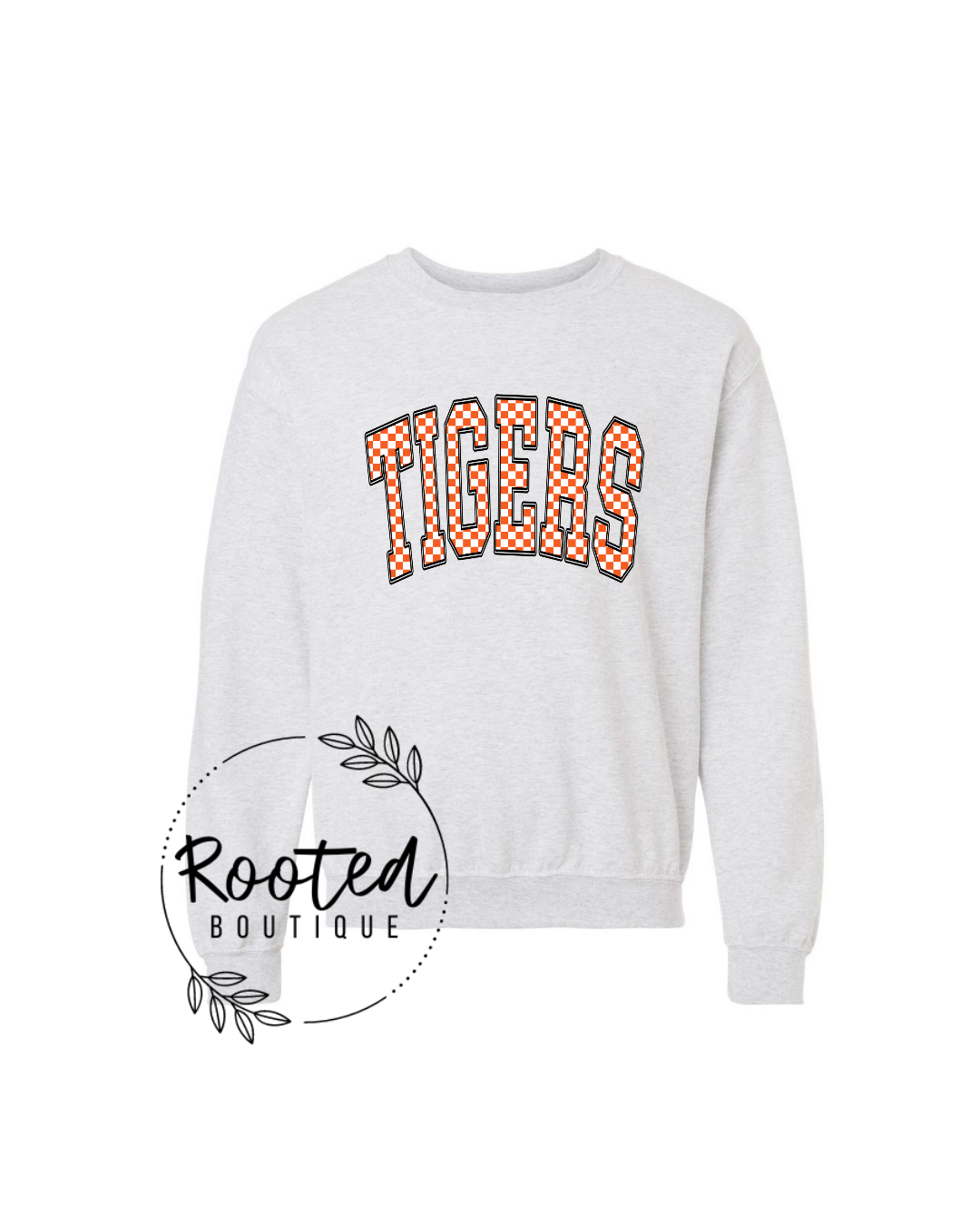 CHECKERED TIGERS CREWNECK