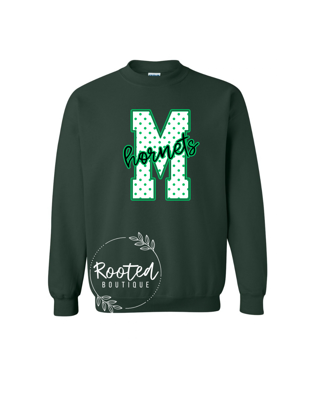 VARSITY DOT M CREWNECK