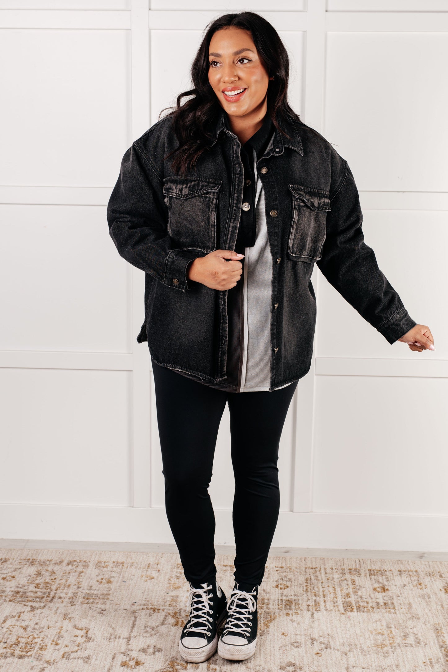 CHIP OFF THE OLE’ COLOR BLOCK TOP (GRAY)