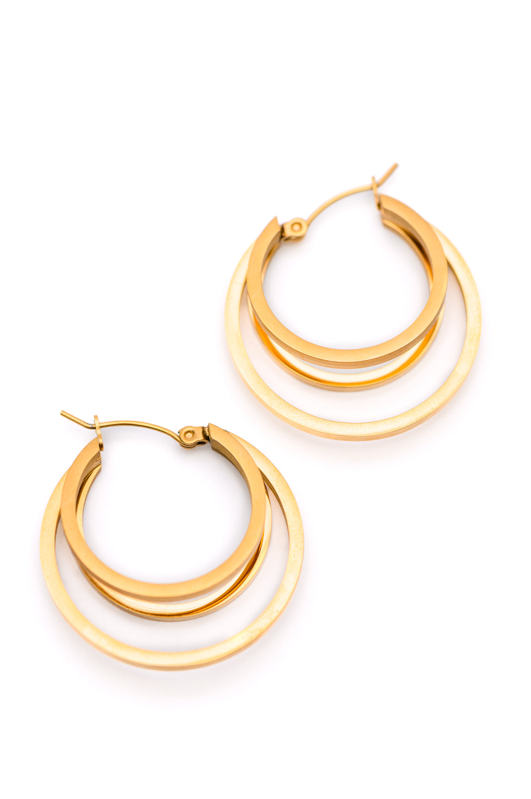 GET IN LINE HOOP EARRINGS