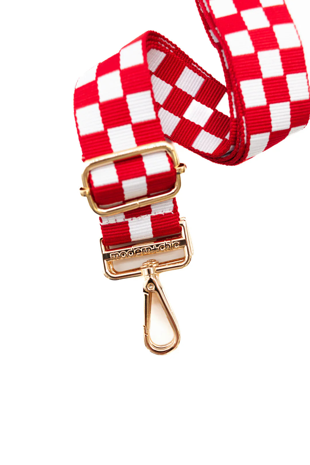 LIZZIE CHECKERED BAG STRAP