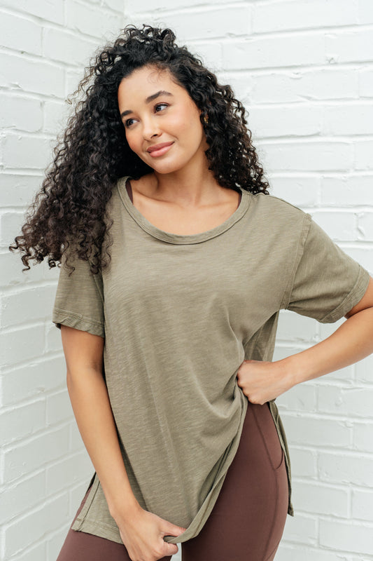 LET ME LIVE RELAXED TEE (ARMY GREEN)