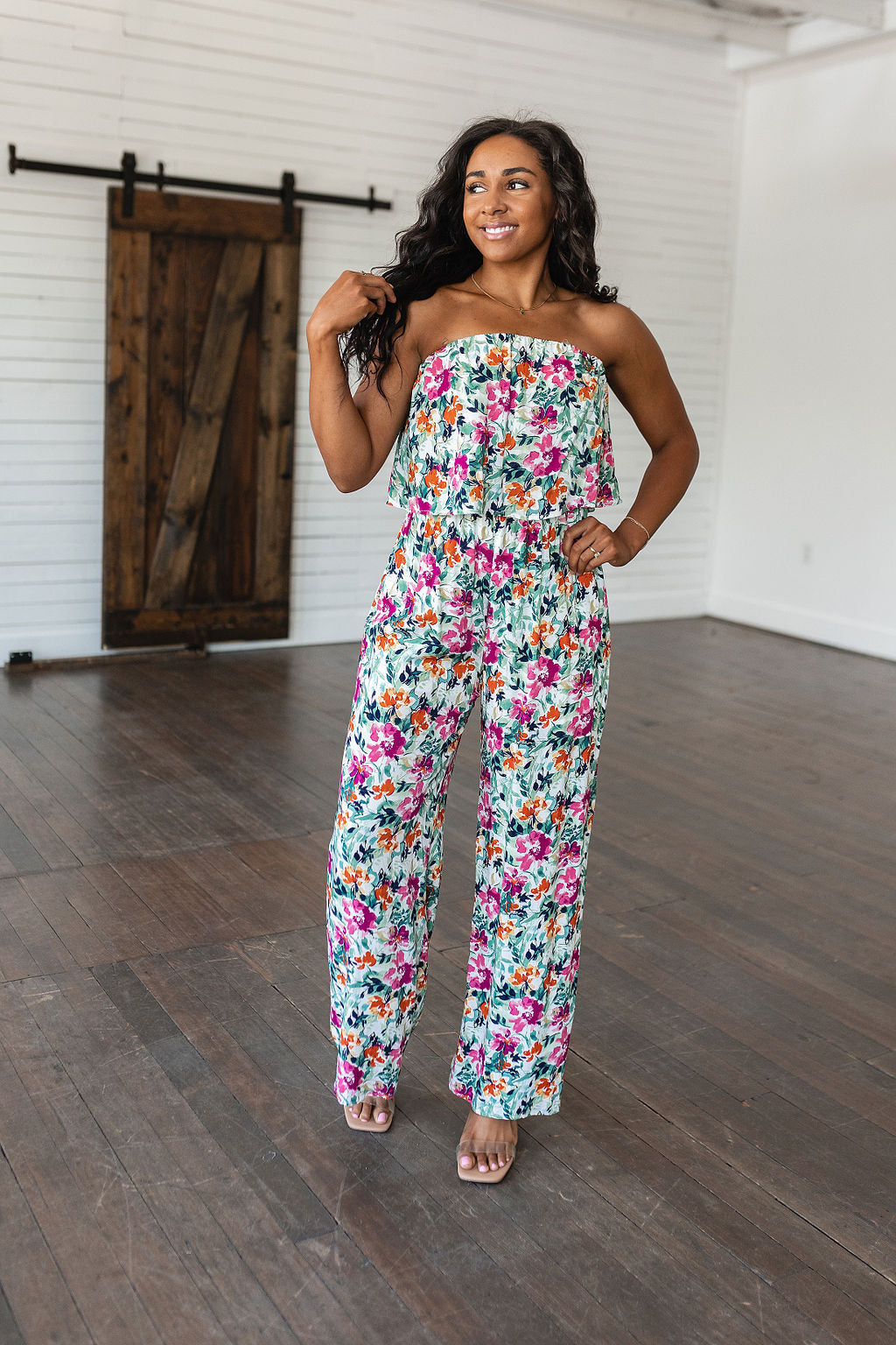 LIFE OF THE PARTY FLORAL JUMPSUIT