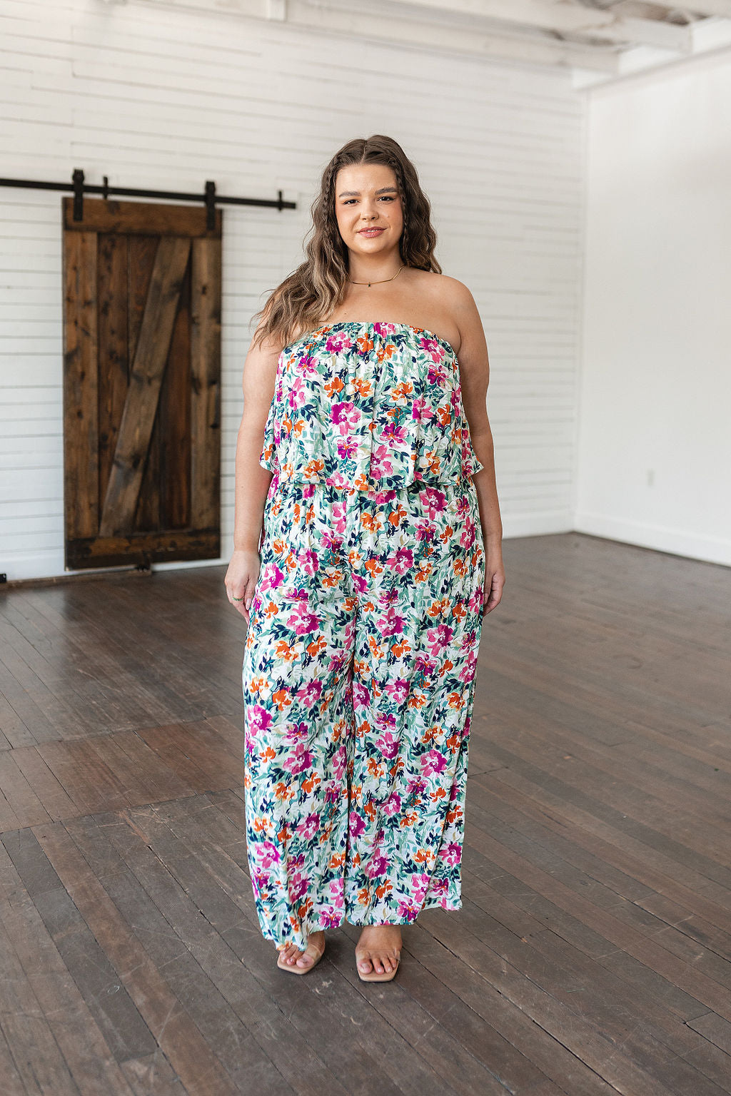 LIFE OF THE PARTY FLORAL JUMPSUIT