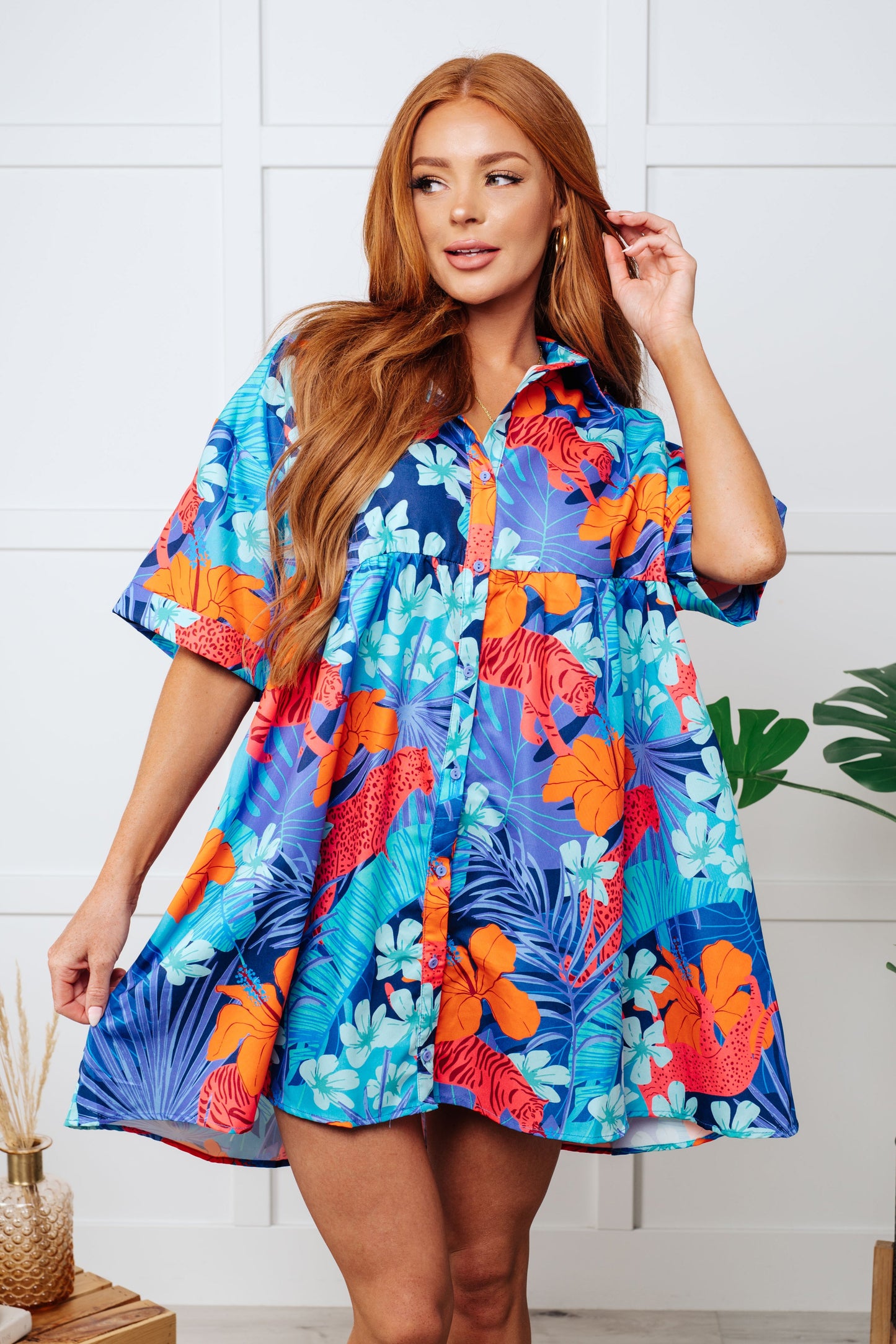 MOTHER NATURE'S RECIPES DRESS (BLUE)