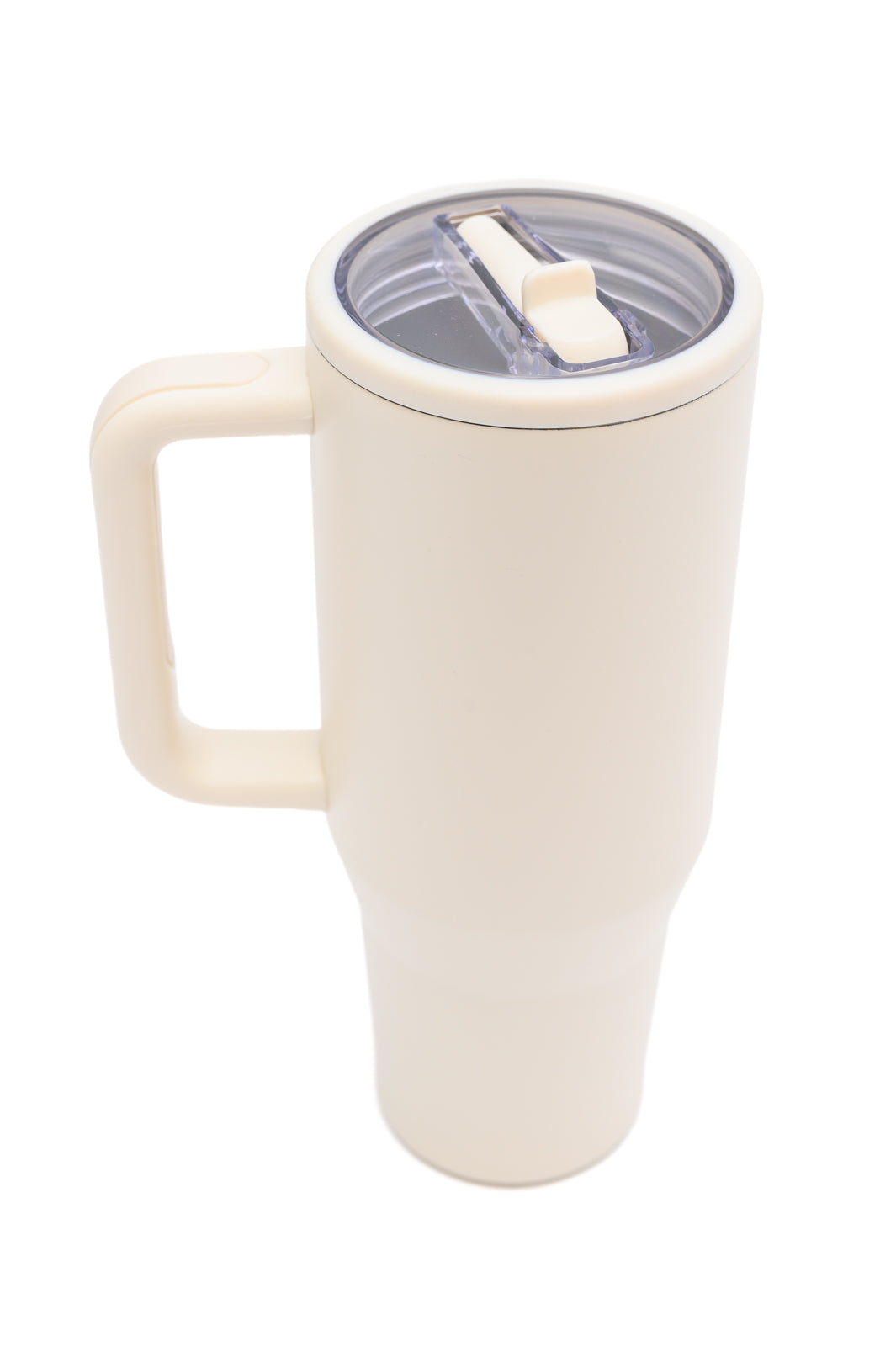 NO SPILL 40 OZ TUMBLER (CREAM)