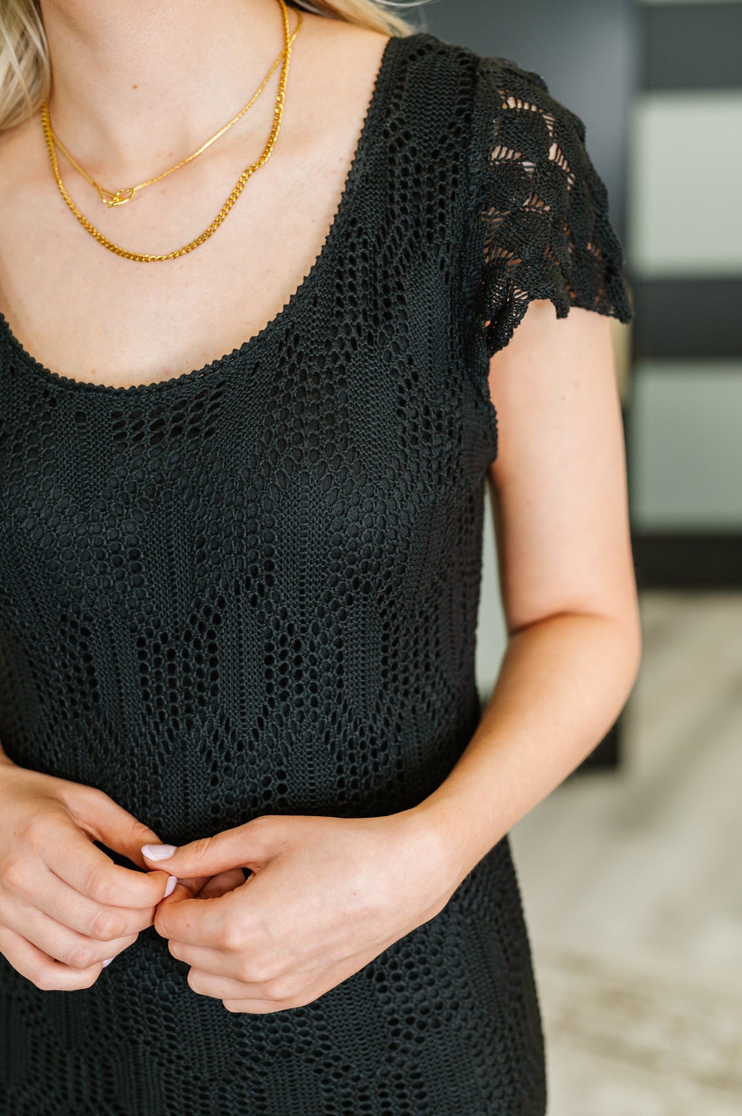 ON THE TOWN LACE DRESS