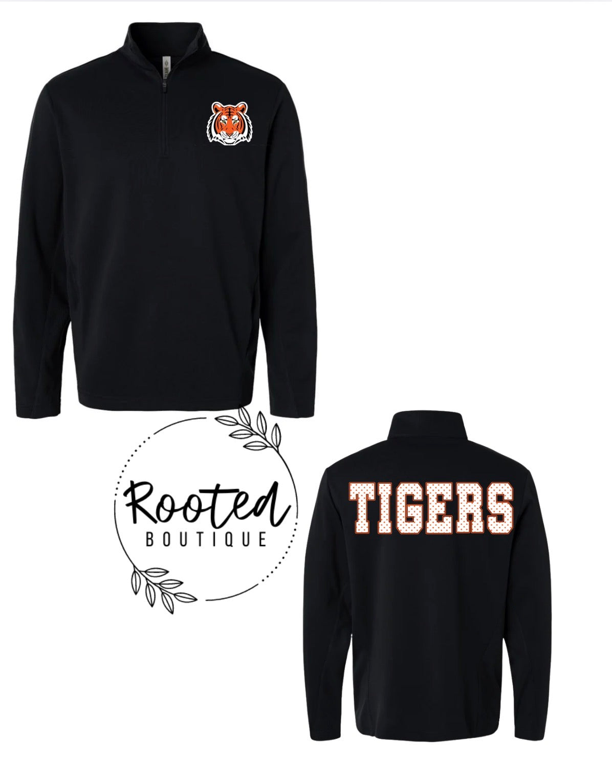 BLACK TIGERS 1/4 ZIP