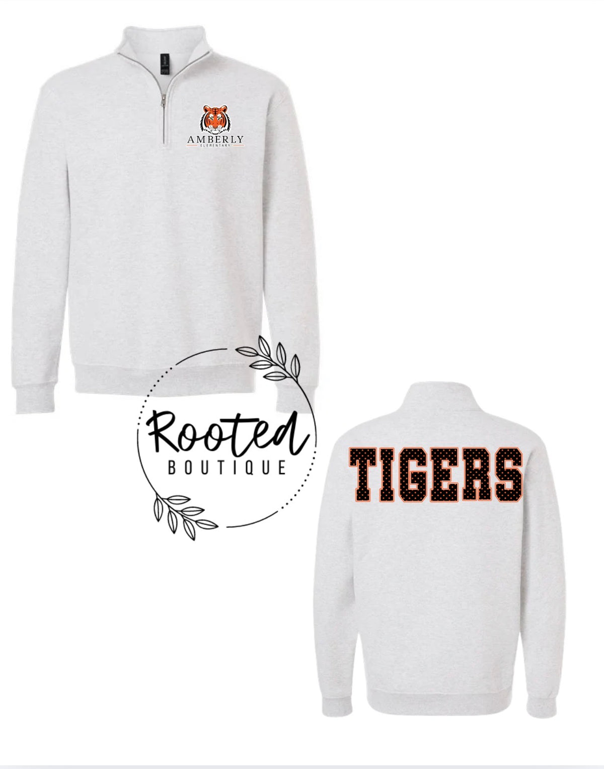TIGERS 1/4 ZIP (WITH AMBERLY)