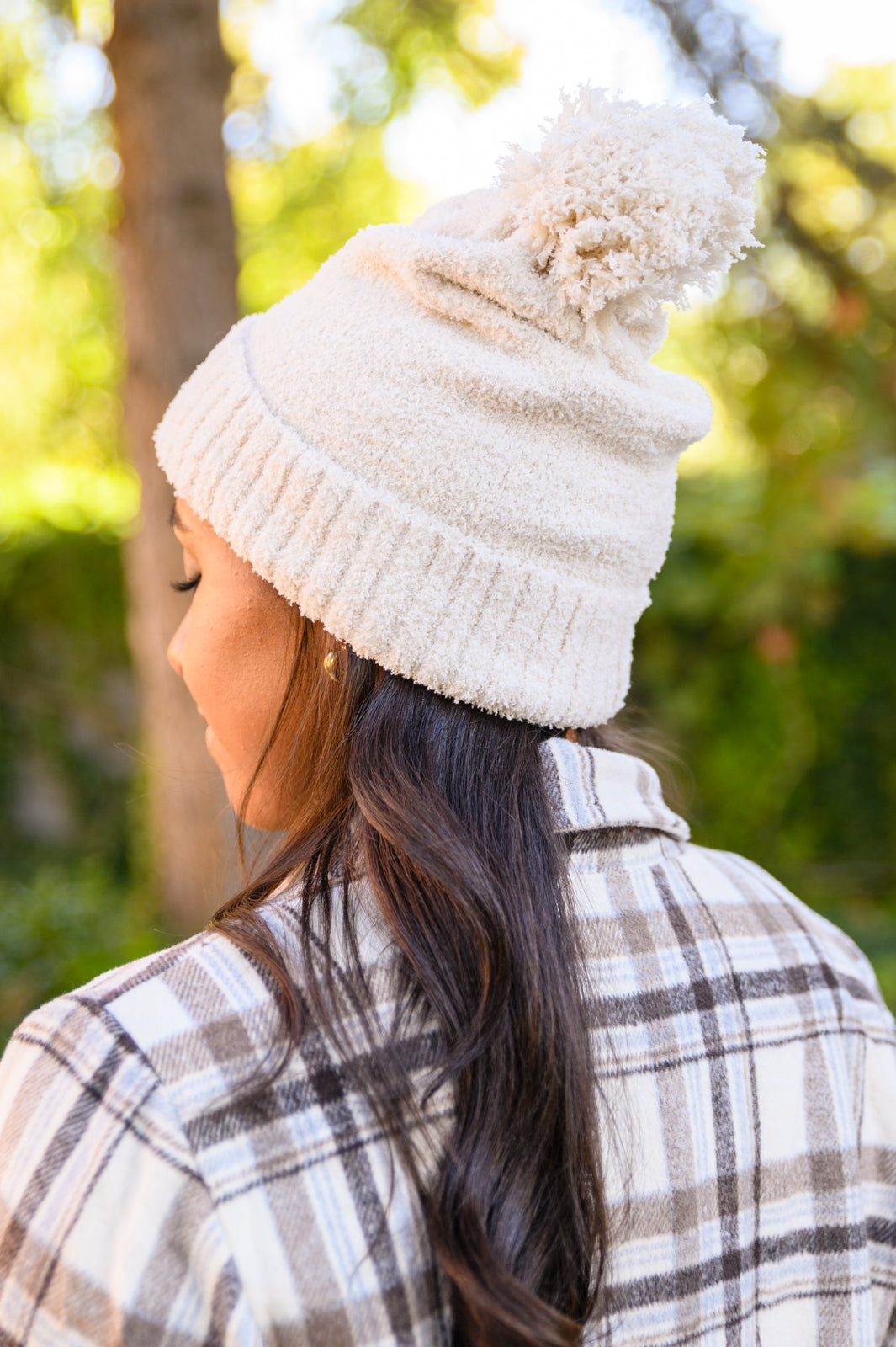 SLOUCHY IVORY BEANIE