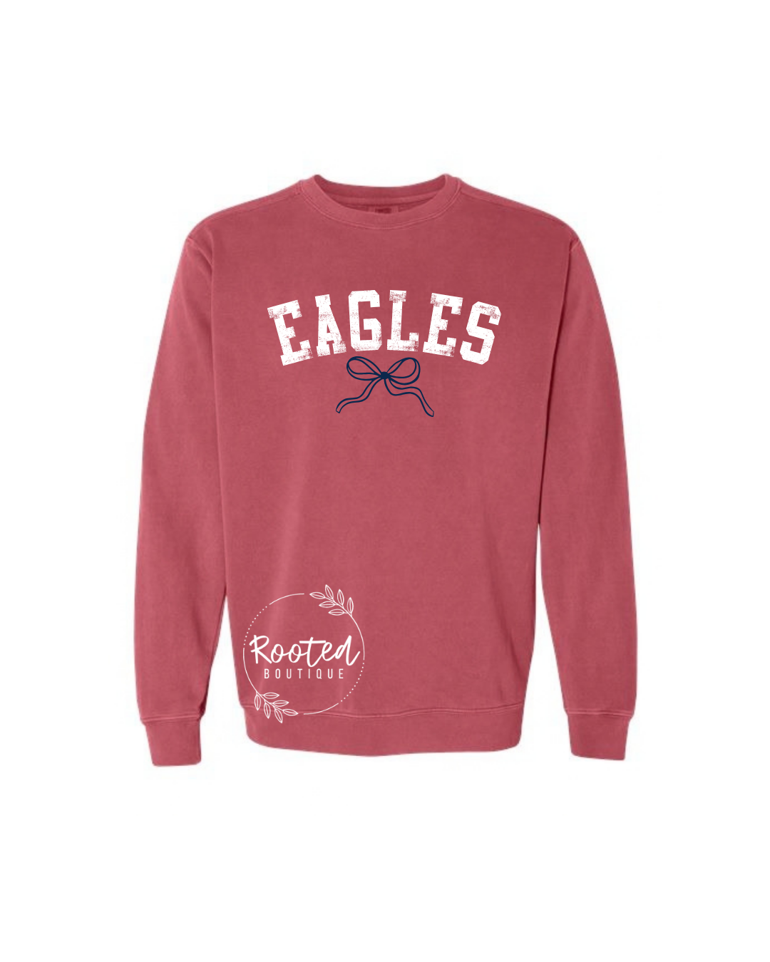 EAGLES DISTRESSED CREWNECK