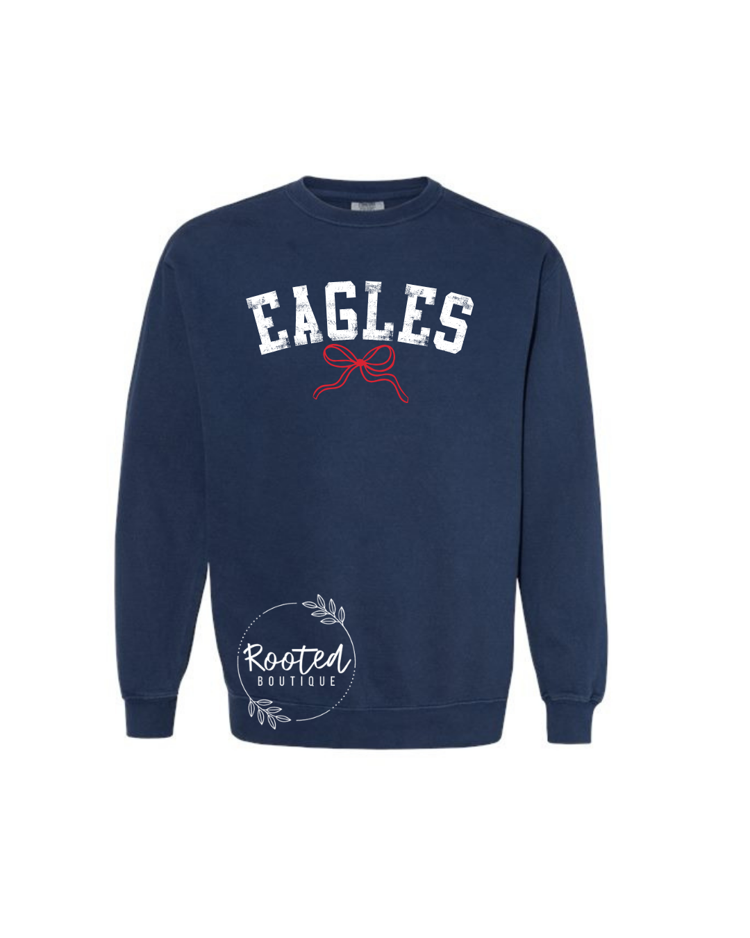 EAGLES DISTRESSED CREWNECK