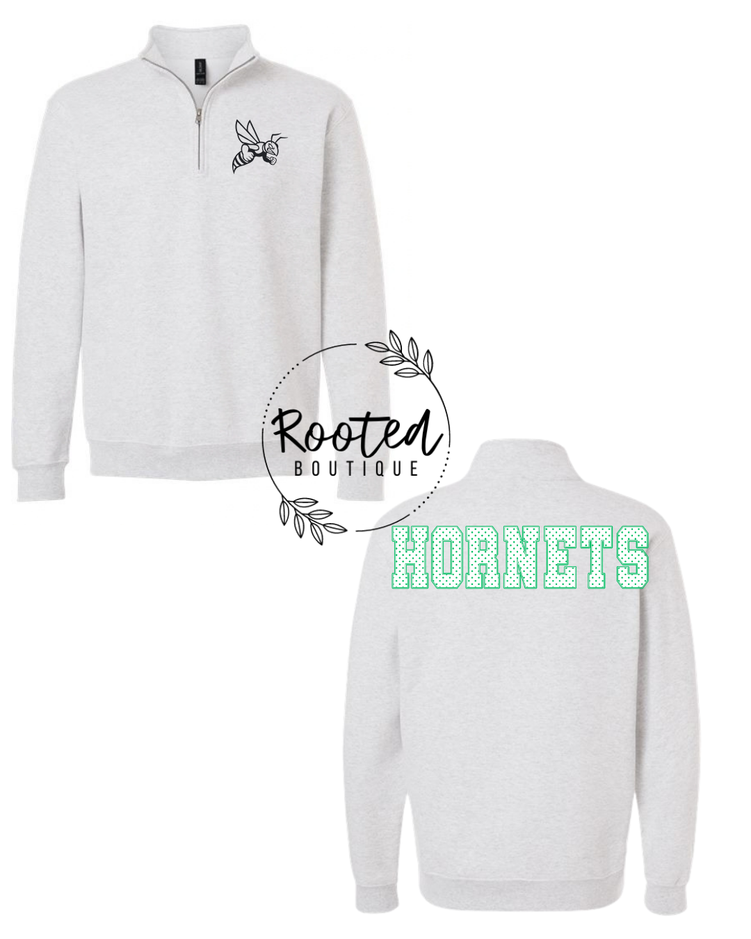 HORNETS 1/4 ZIP SWEATSHIRT