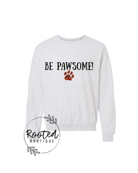 BE PAWSOME CREWNECK