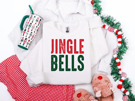 JINGLE BELLS GRAPHIC TEE + SWEATSHIRT