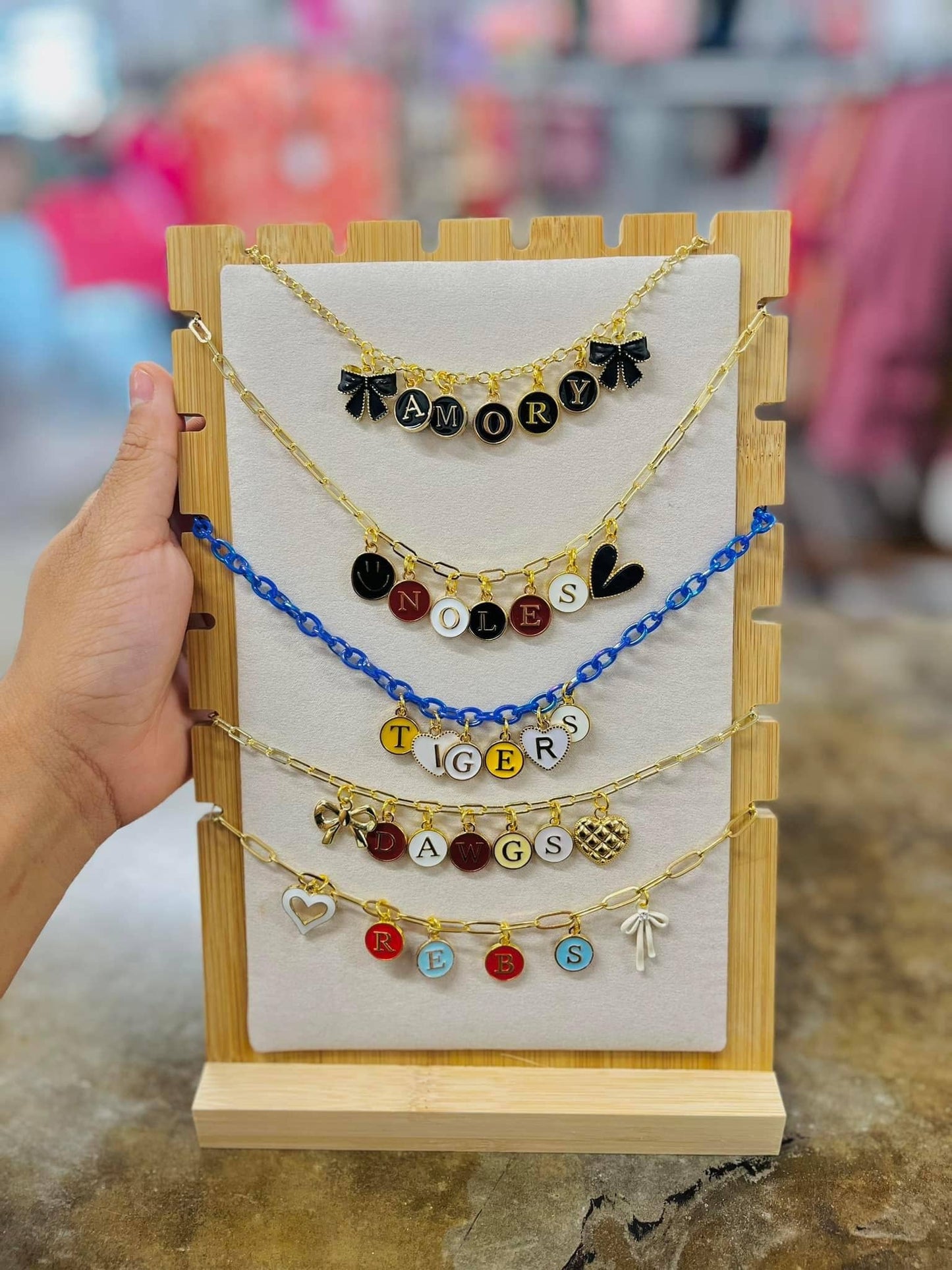 GAME DAY TRENDY CHARM NECKLACES