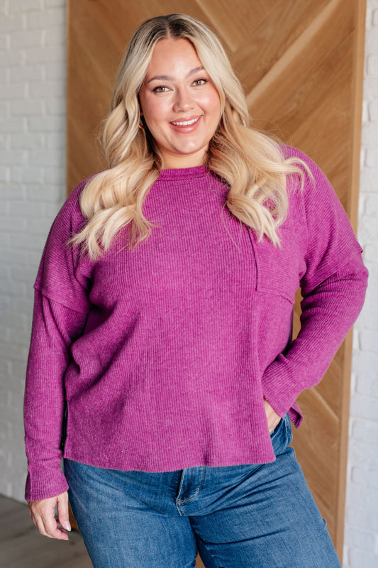 CASUAL TUESDAY LIGHTWEIGHT SWEATER (PLUM)