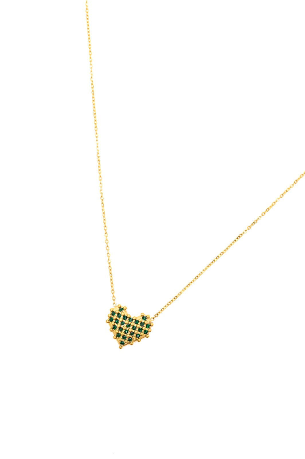 CHECKERED HEART NECKLACE