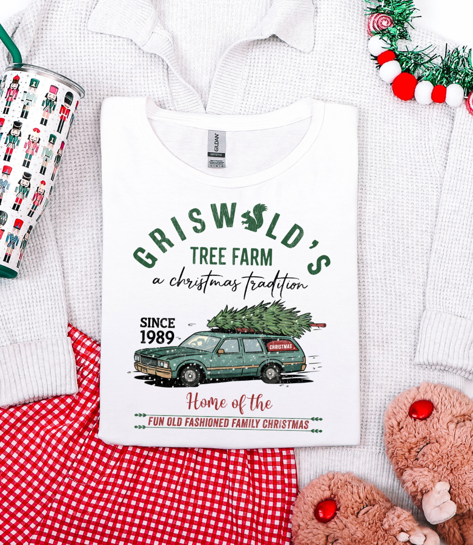 GRISWOLD'S TREE FARM GRAPHIC TEE + SWEATSHIRT