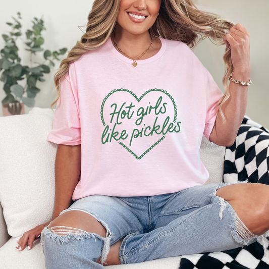 HOT GIRLS LIKE PICKLES GRAPHIC TEE + SWEATSHIRT