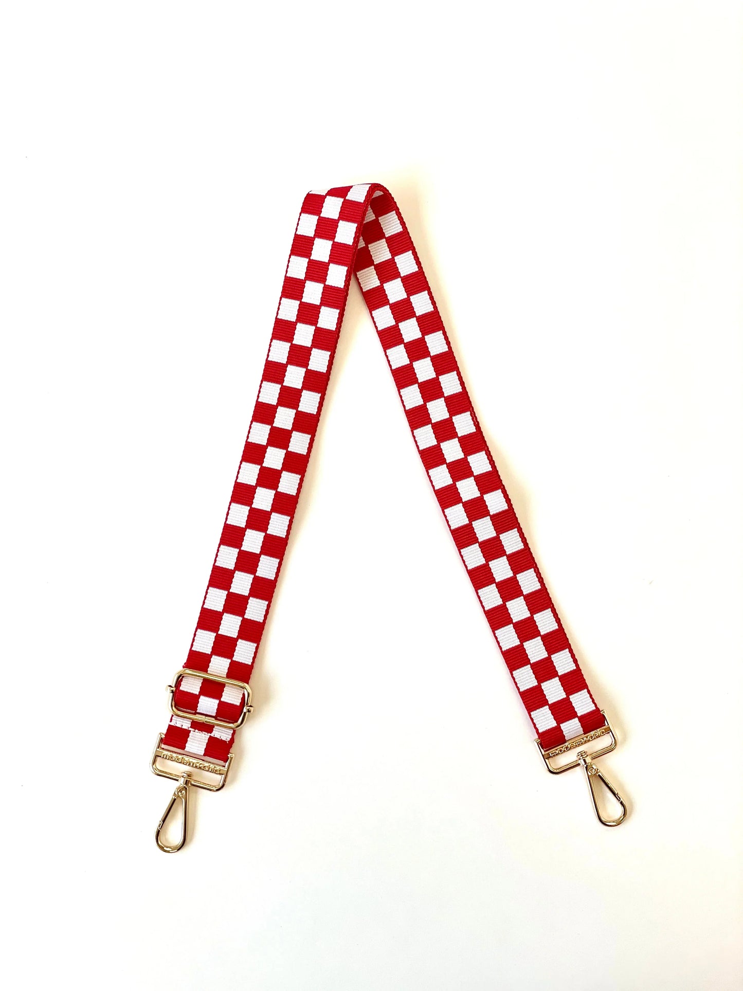 LIZZIE CHECKERED BAG STRAP