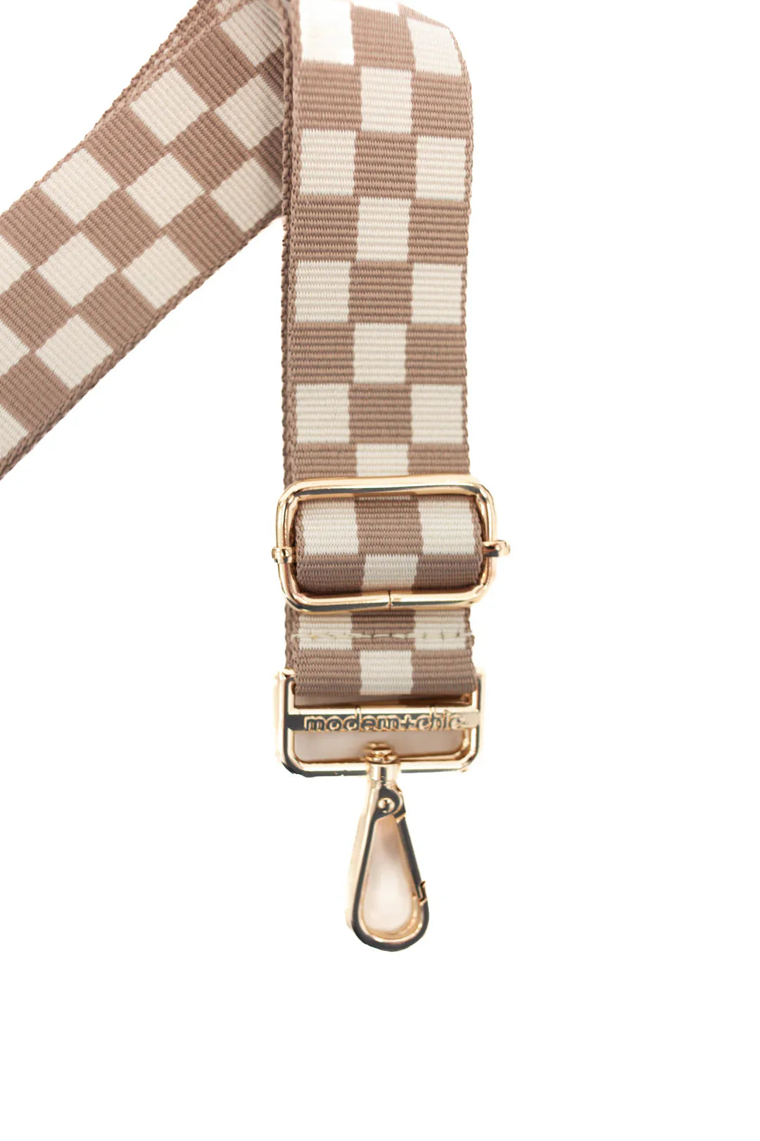 LIZZIE CHECKERED BAG STRAP