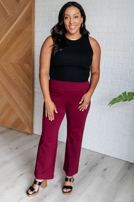MAGIC STRAIGHT PANTS (WINE)