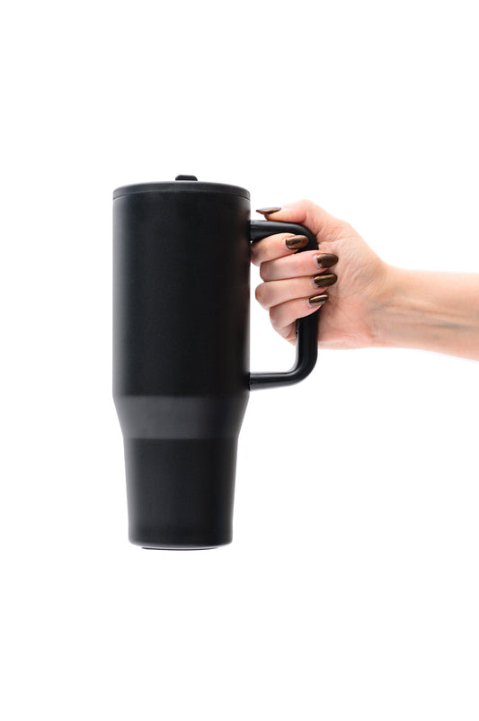 NO SPILL 40 OZ TUMBLER (BLACK)