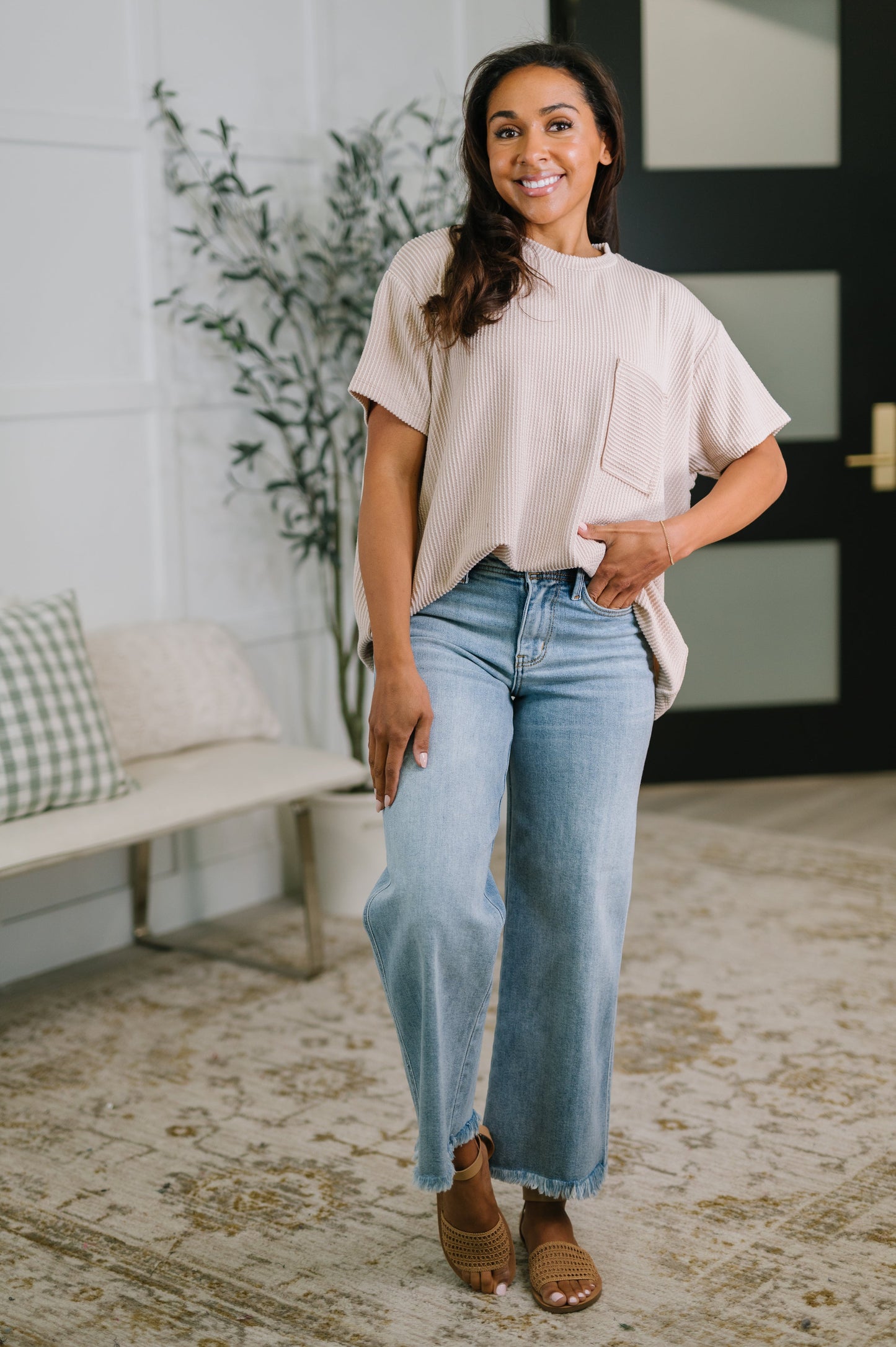 NOT THAT COMPLICATED TEE (ASH MOCHA)