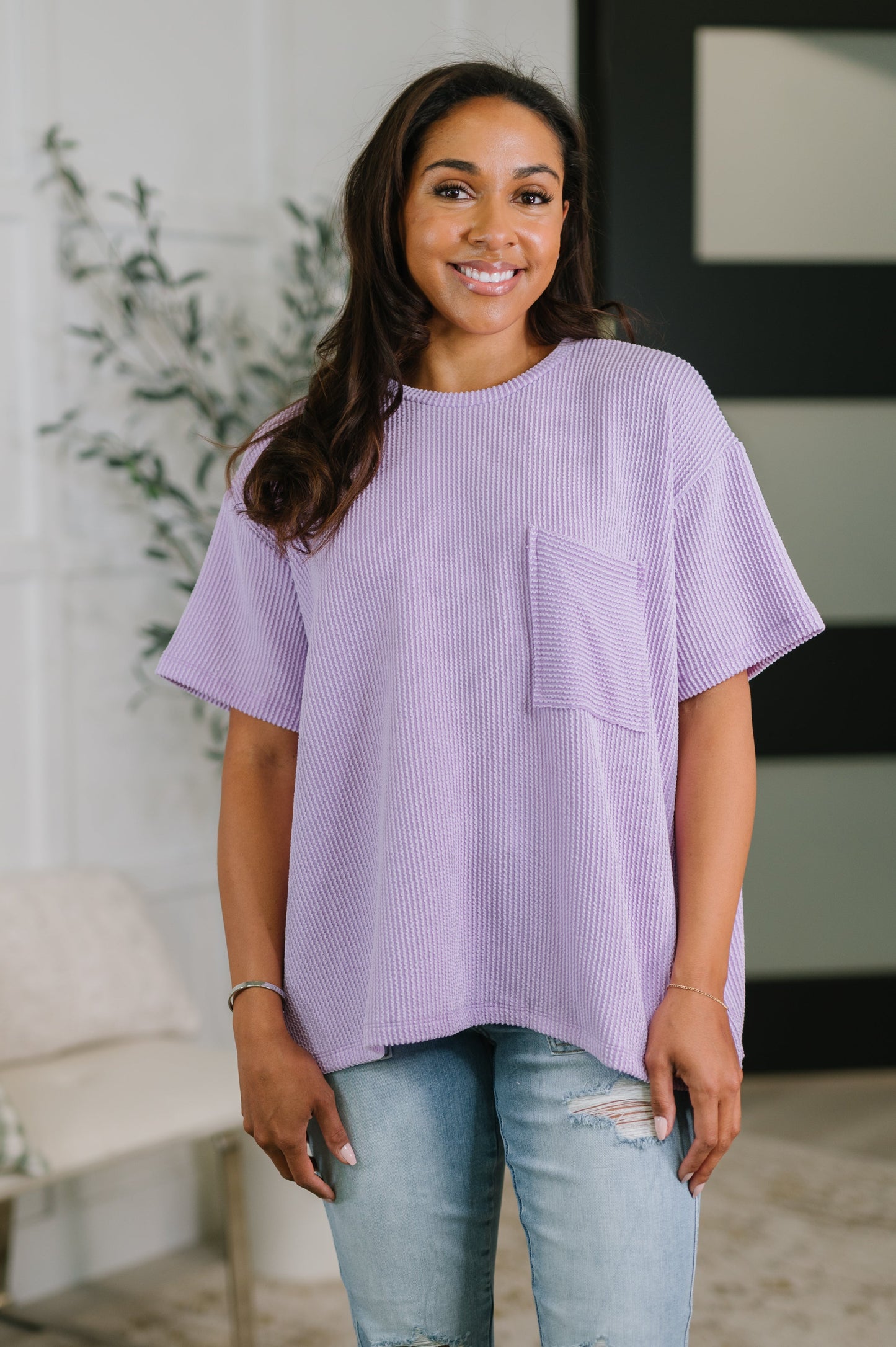 NOT THAT COMPLICATED TEE (LAVENDER)
