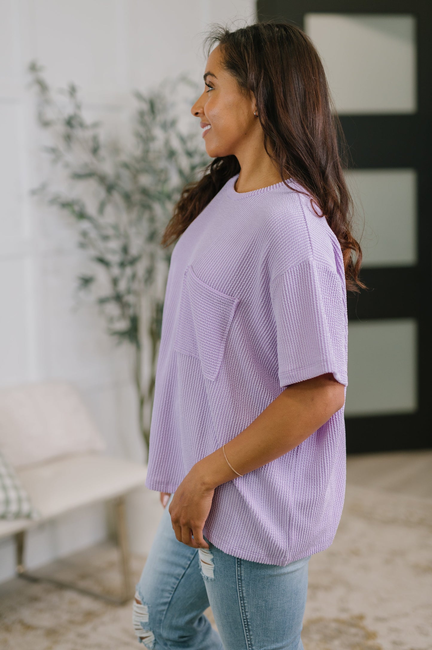 NOT THAT COMPLICATED TEE (LAVENDER)