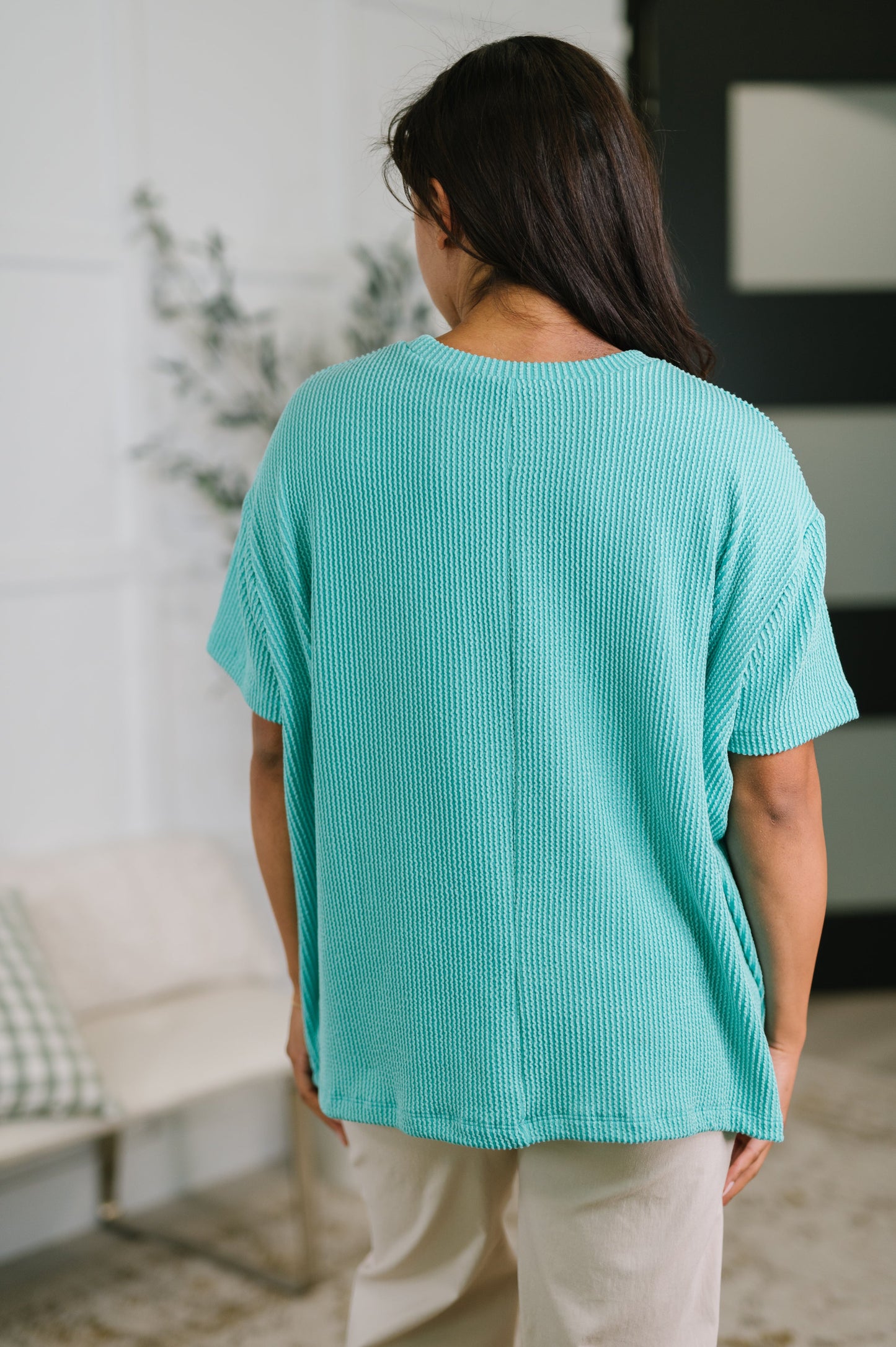 NOT THAT COMPLICATED TEE (TURQUOISE)
