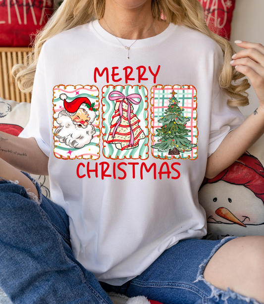 RETRO CHRISTMAS TRIO GRAPHIC TEE + SWEATSHIRT