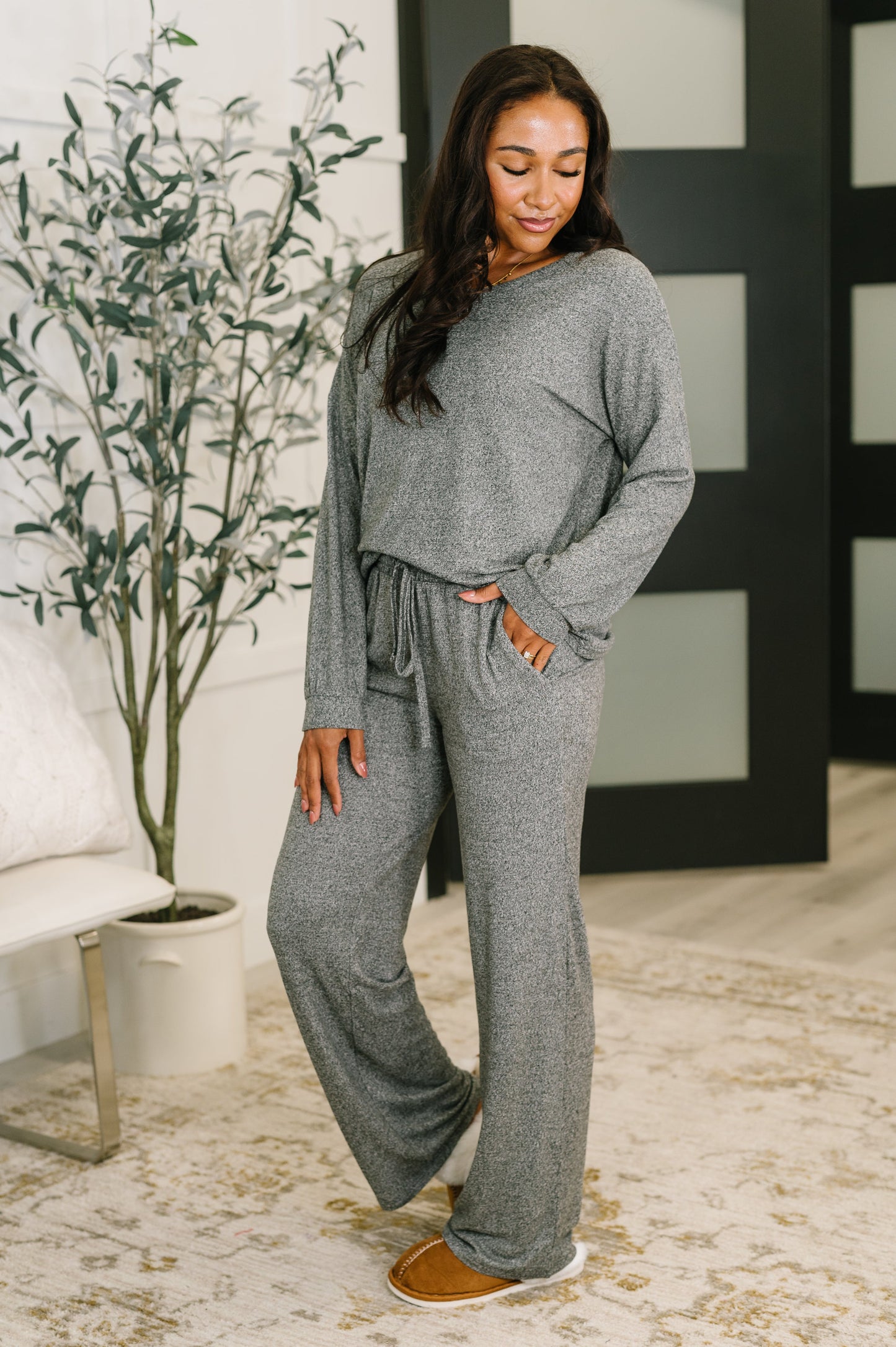 SEASONAL SNOOZE LOUNGE SET (GRAY)