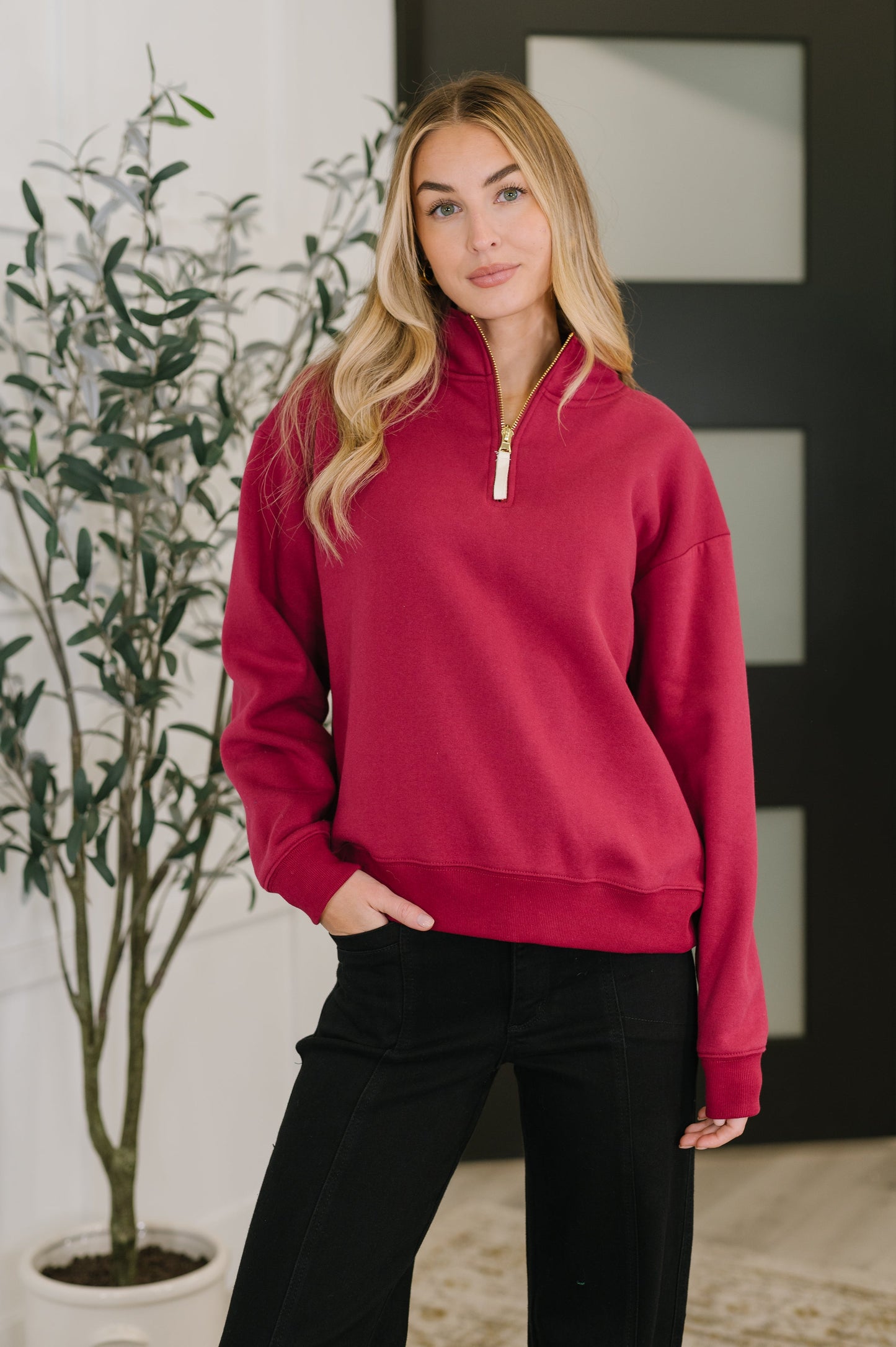 SWEATER WEATHER PULLOVER (CABERNET)