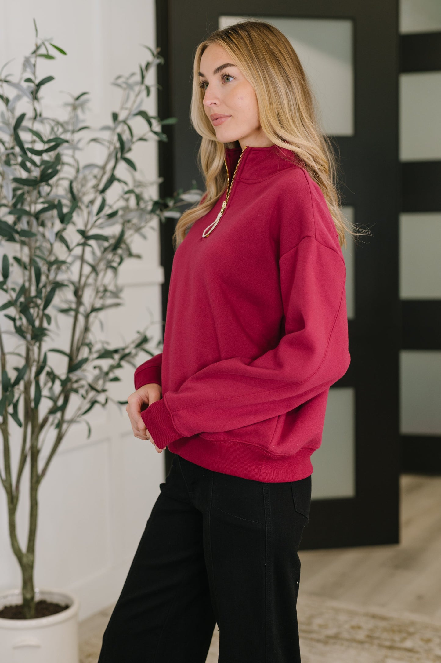 SWEATER WEATHER PULLOVER (CABERNET)