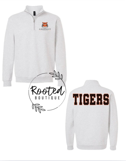 TIGERS 1/4 ZIP (WITH AMBERLY)