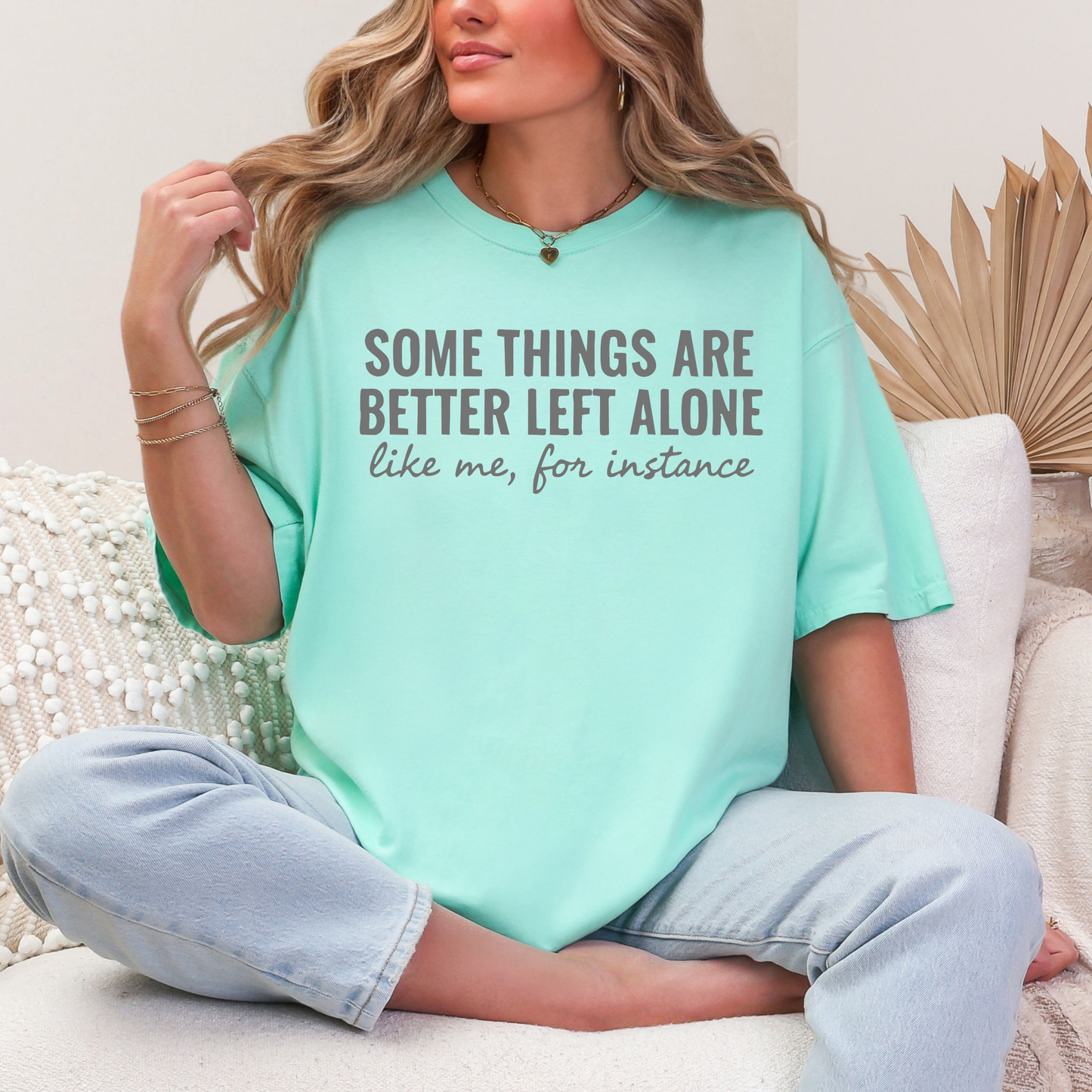 BETTER LEFT ALONE GRAPHIC TEE