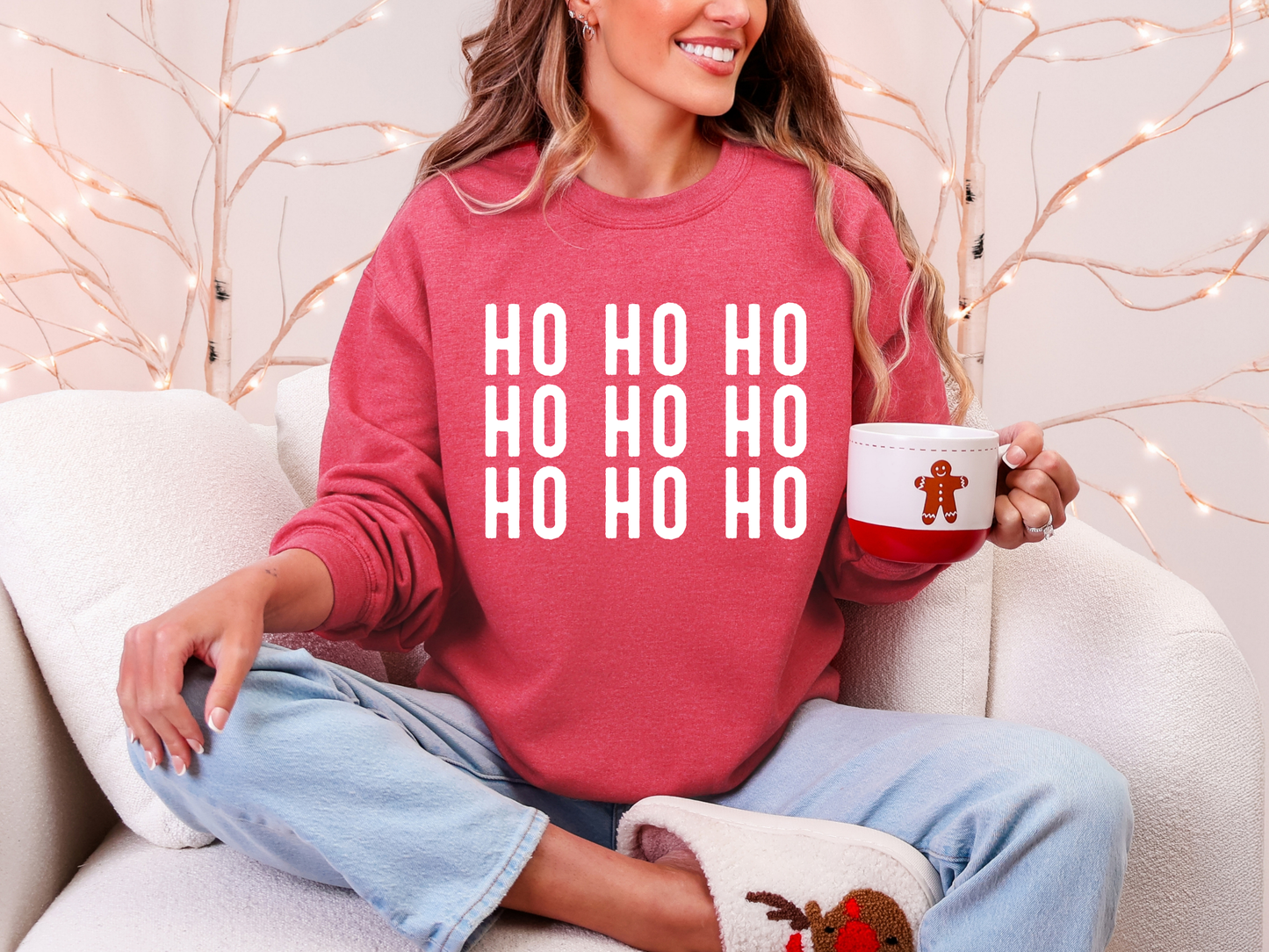 HO HO HO GRAPHIC TEE + SWEATSHIRT