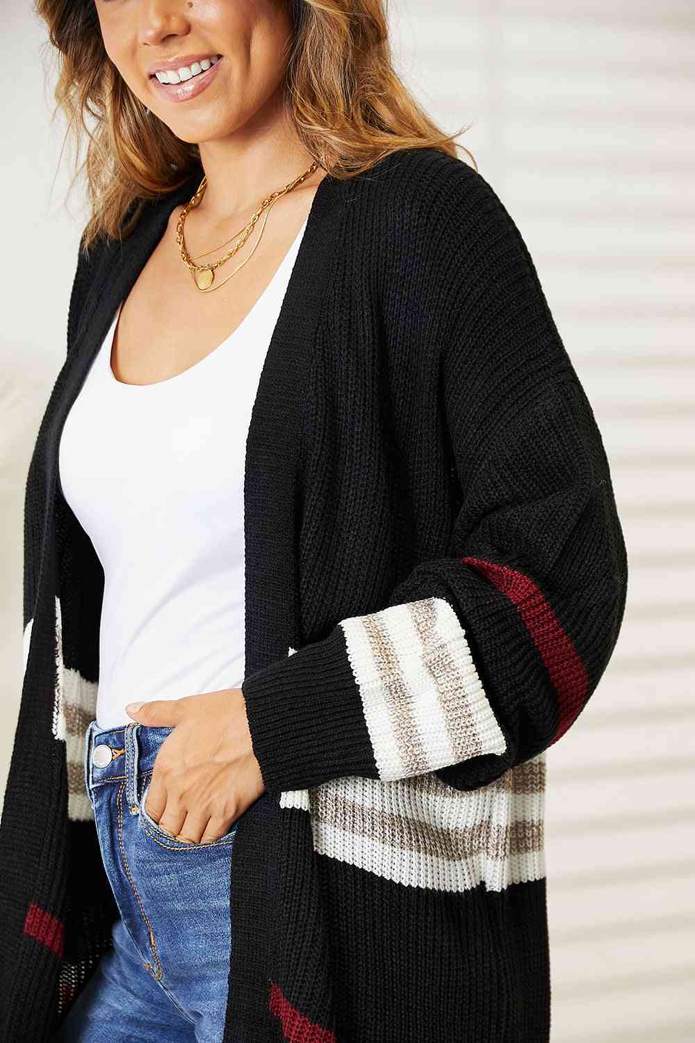 CHIC STRIPED CARDI