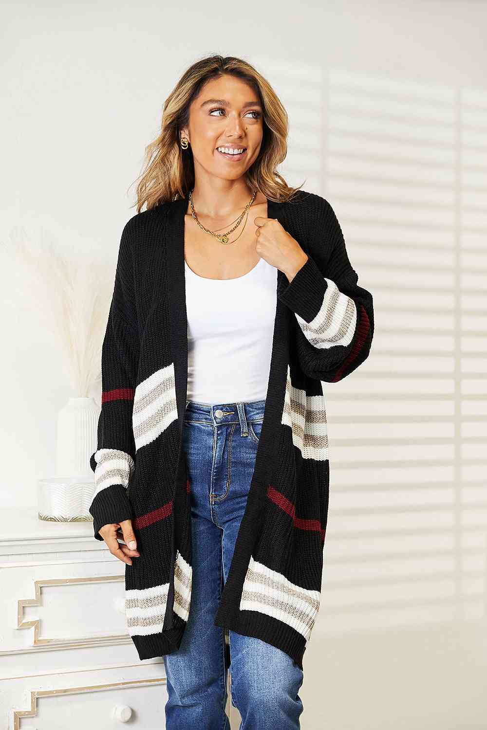 CHIC STRIPED CARDI